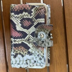 HOBO Multicolor Snakeskin Wallet